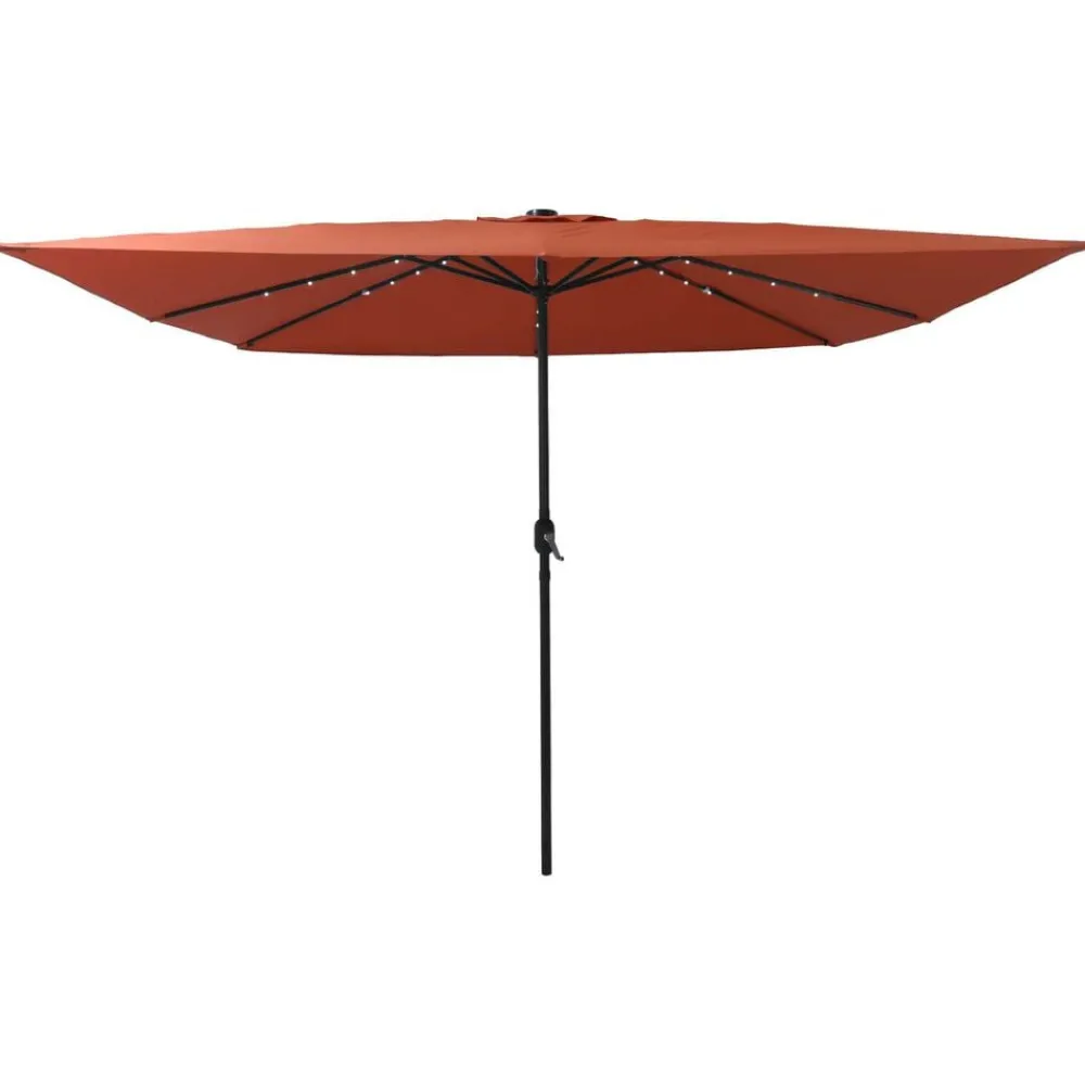 vidaXL Sombrilla de jardín 295 x 295 x 245 cm Terracota Hot