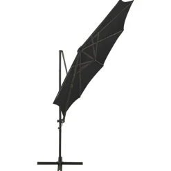 vidaXL Jardín-Sombrilla de jardín voladiza con palo y luces LED 300 cm