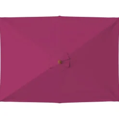 vidaXL Jardín-Sombrilla de jardín con palo de madera burdeos 150x200 cm