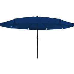 vidaXL Jardín-Sombrilla de jardín Azul azur 395 x 395 x 245 cm Poliéster