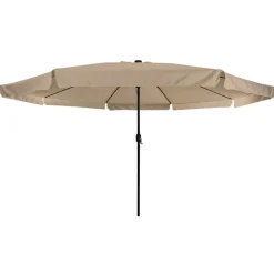 vidaXL Sombrilla de jardín 395 x 395 x 245 cm Poliéster Taupé Clearance