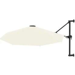 vidaXL Jardín-Sombrilla de pared con barra de metal 300 cm