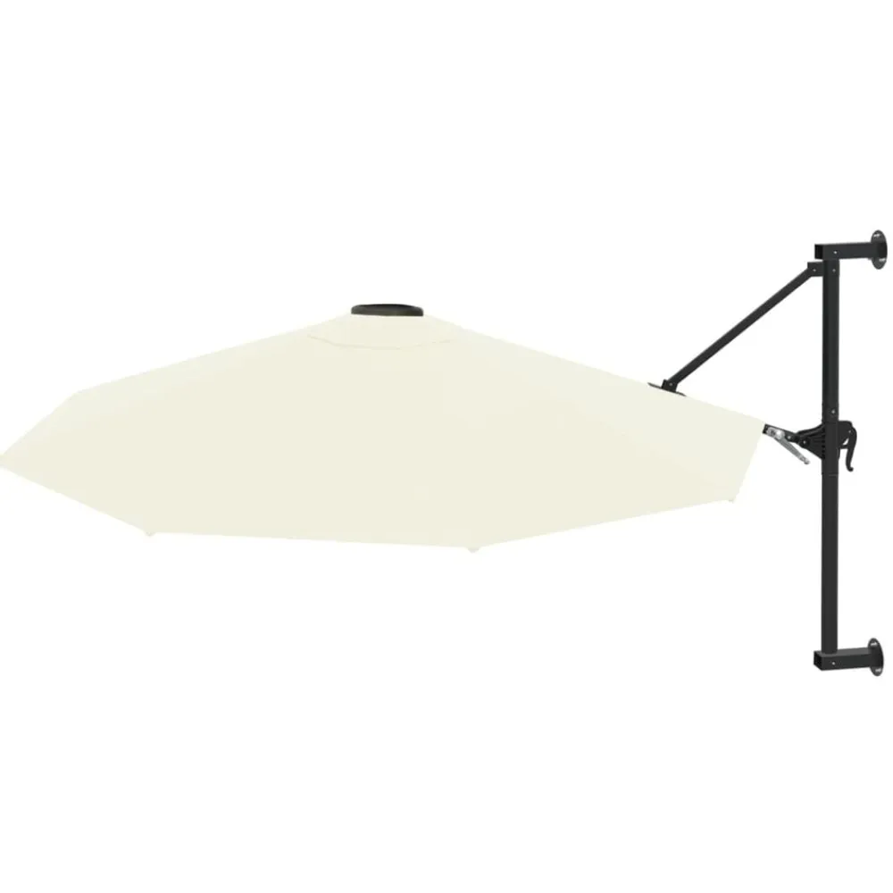 vidaXL Jardín-Sombrilla de pared con barra de metal 300 cm