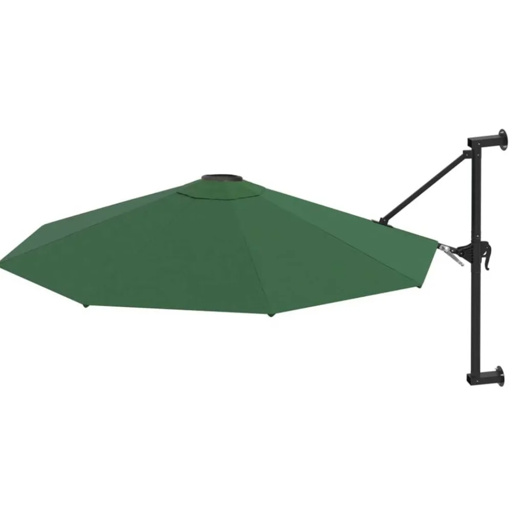 vidaXL Jardín-Sombrilla de pared con barra de metal 300 cm