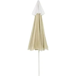 vidaXL Jardín-Sombrilla de playa amarillo 240 cm