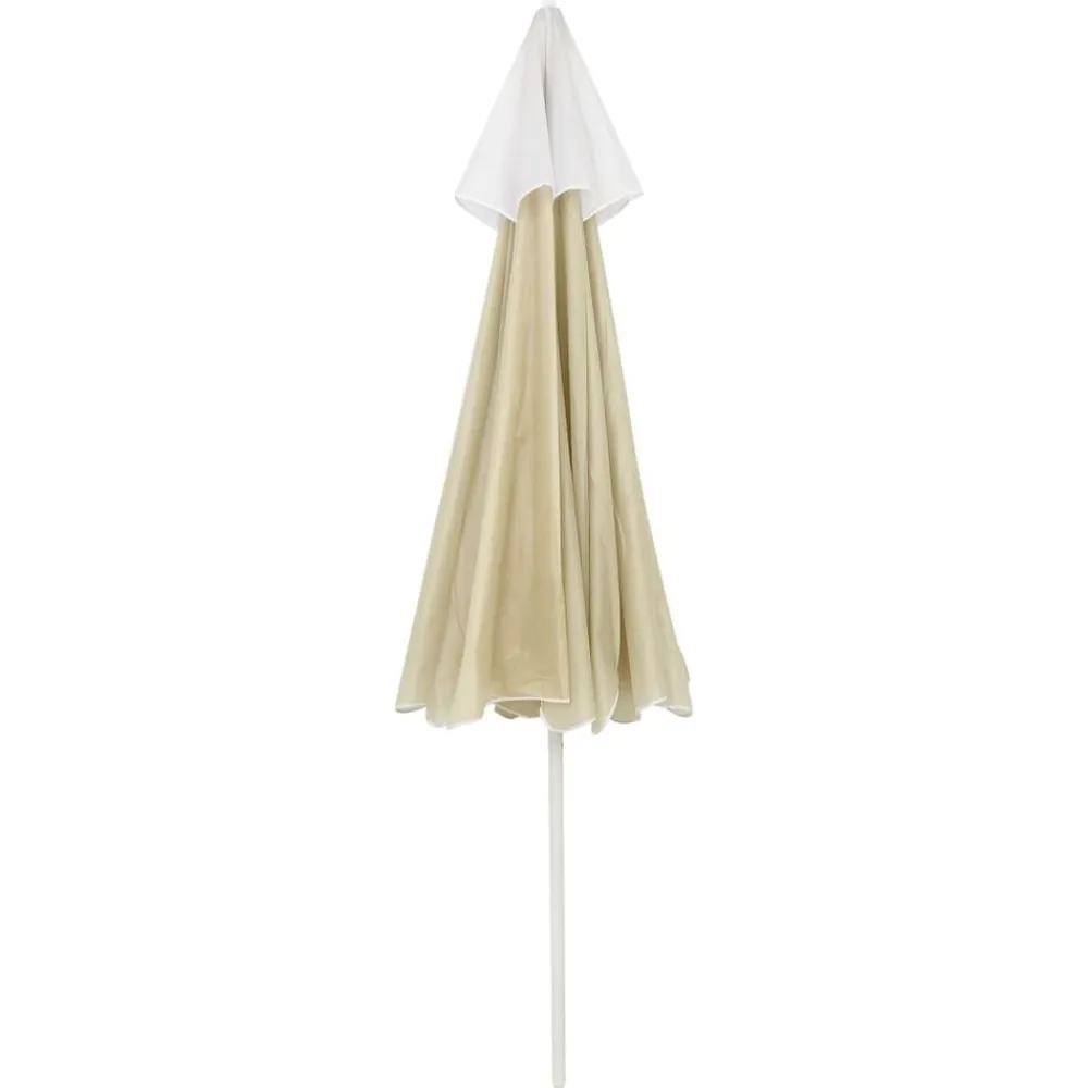 vidaXL Jardín-Sombrilla de playa amarillo 240 cm