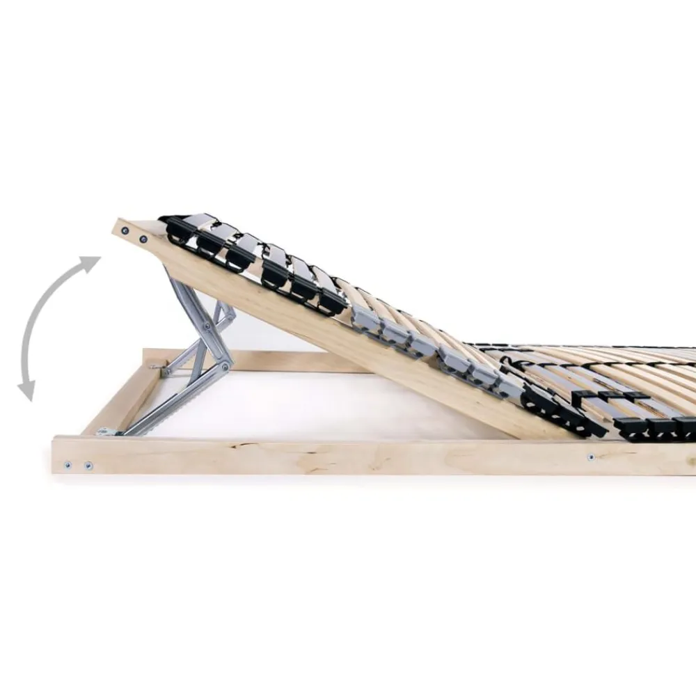 vidaXL Somier de láminas sin colchón con 42 listones 7 zonas 70x200 cm Clearance