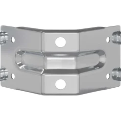 vidaXL Accesorios De Bricolaje-Soporte 2 pcs Recubierto de zinc 106 x 55 x 1,5mm Acero