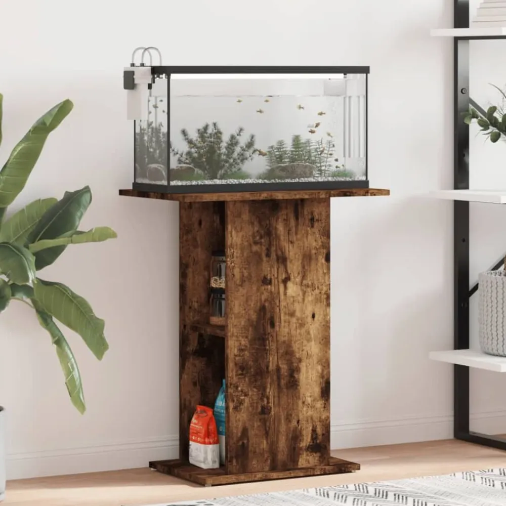 vidaXL Productos Para Mascotas-Soporte acuario madera ingeniería 60,5x36x72,5 cm