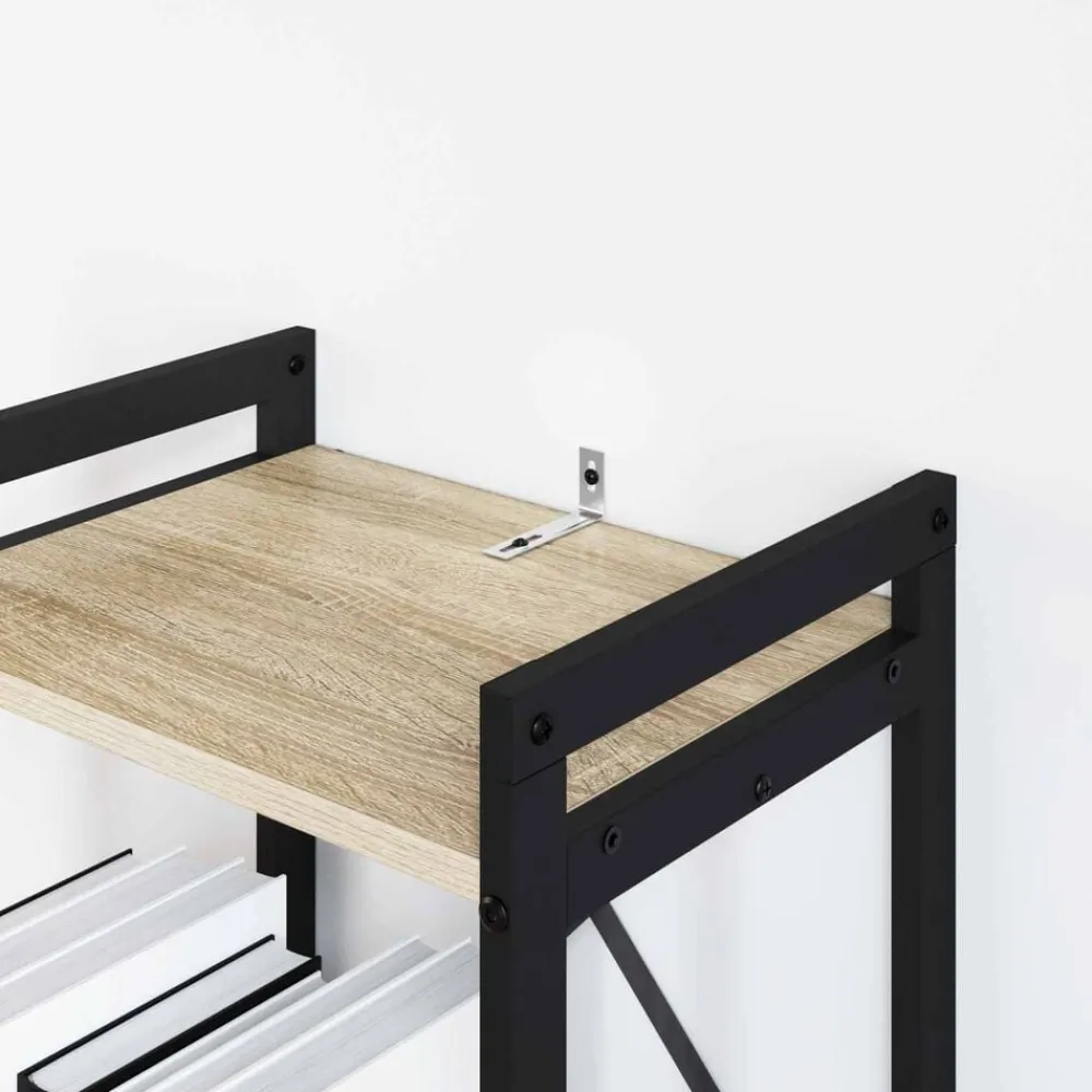 vidaXL Accesorios De Bricolaje-Soporte anti-vuelco 2 pcs Plateado 74,5 x 15 x 32 mm Hierro