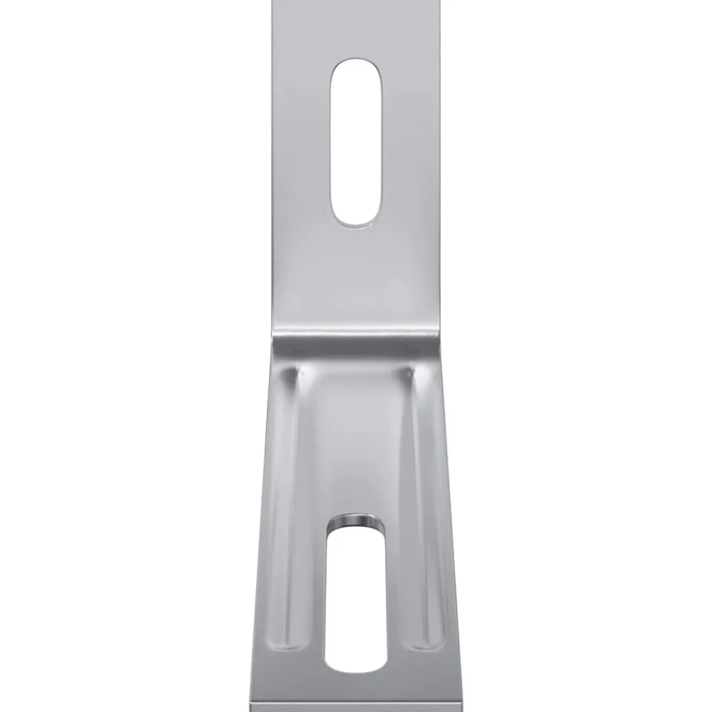 vidaXL Accesorios De Bricolaje-Soporte anti-vuelco 2 pcs Plateado 74,5 x 15 x 32 mm Hierro
