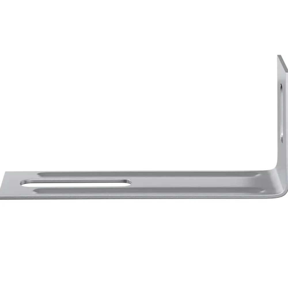vidaXL Accesorios De Bricolaje-Soporte anti-vuelco 2 pcs Plateado 74,5 x 15 x 32 mm Hierro