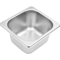 vidaXL Cocina Y Comedor-Soporte bandeja Gastronorm con 3 bandejas 1/6 acero inoxidable
