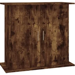 vidaXL Soporte de acuario madera ingeniería 81x36x73 cm Roble ahumado