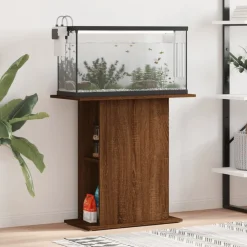vidaXL Productos Para Mascotas-Soporte de acuario madera ingeniería marrón roble 75x36x72,5 cm
