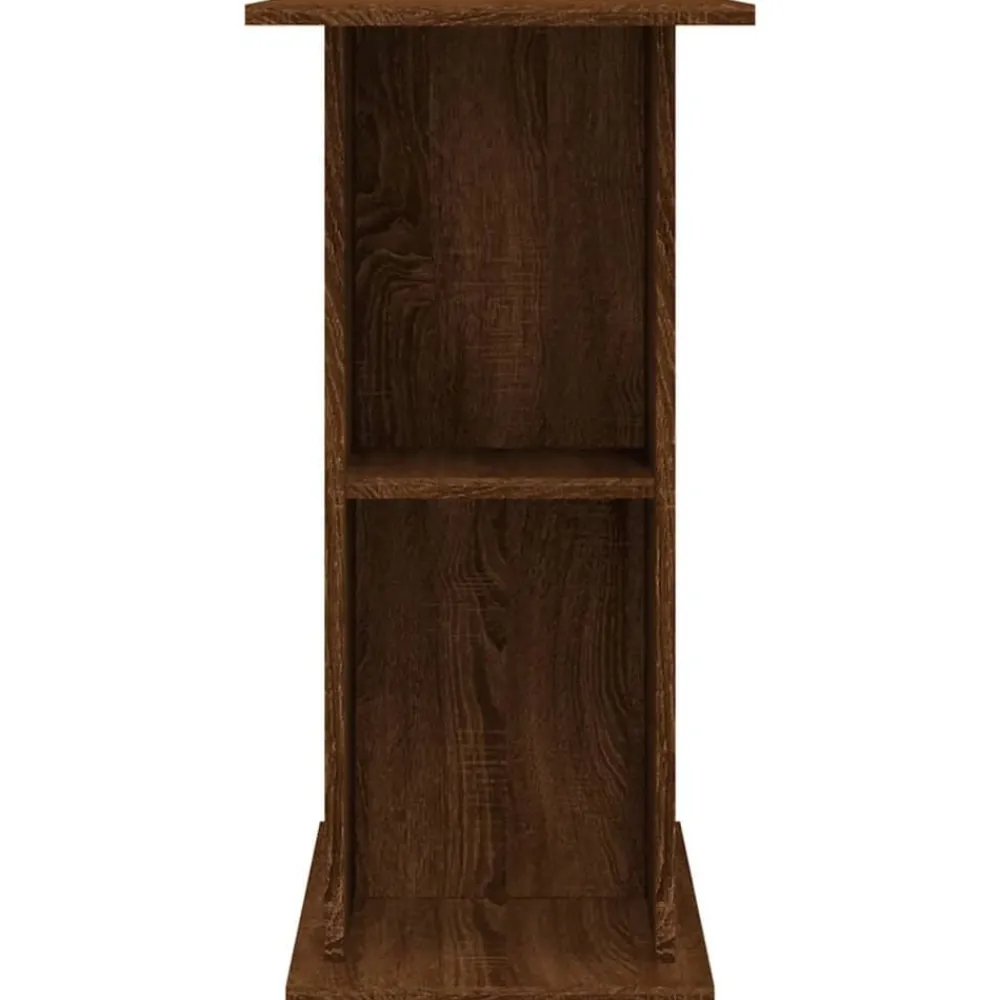 vidaXL Productos Para Mascotas-Soporte de acuario madera ingeniería marrón roble 75x36x72,5 cm