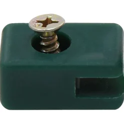 vidaXL Soporte de alambre valla de jardín con tornillo 100 sets Verde New