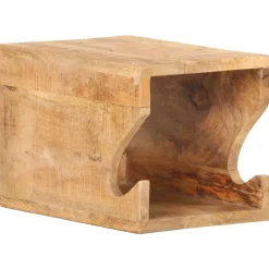 vidaXL Soporte de bicicletas pared 35x25x25 cm madera de mango rugosa Best