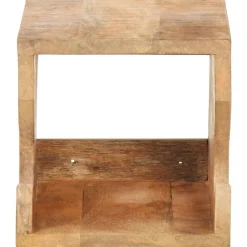 vidaXL Soporte de bicicletas pared 35x25x25 cm madera de mango rugosa Best