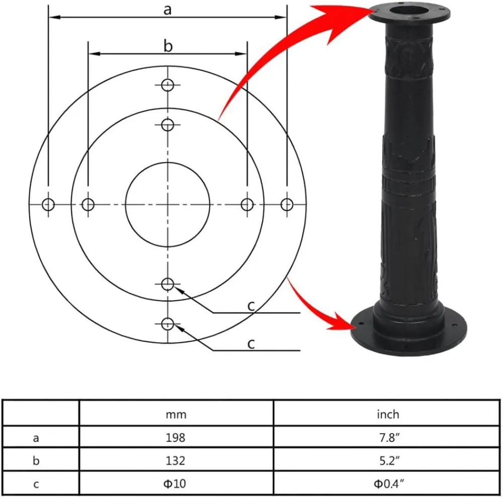 vidaXL Soporte de bomba de agua manual de jardín hierro fundido Best