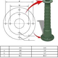 vidaXL Bombas-Soporte de bomba manual de agua para jardín hierro fundido