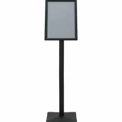 vidaXL Venta Al Por Menor-Soporte de cartel pedestal Plateado a3 Hierro fundido
