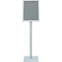 vidaXL Soporte de cartel pedestal 32,5 x 27 x 126 cm Plateado Sale