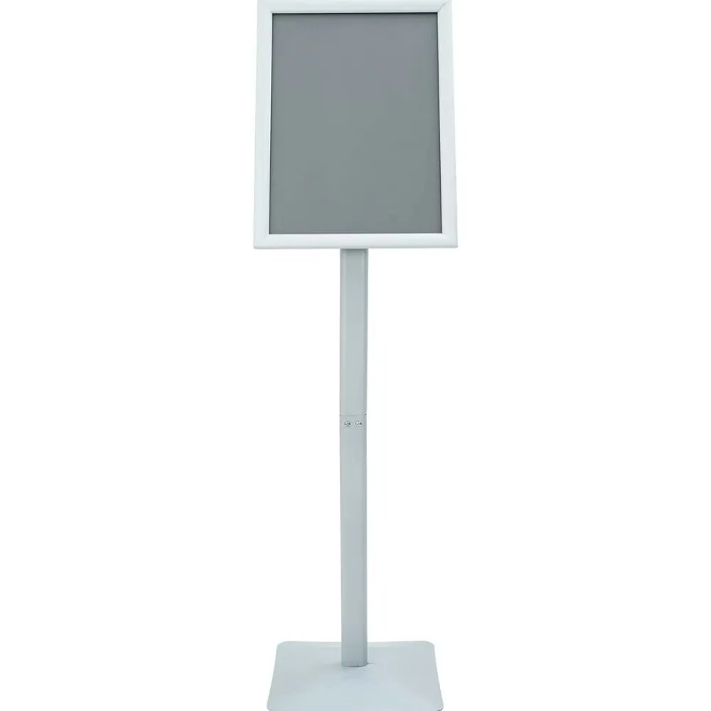 vidaXL Soporte de cartel pedestal 32,5 x 27 x 126 cm Plateado Sale