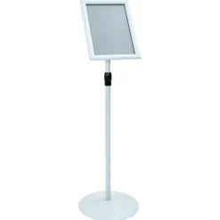vidaXL Soporte de cartel pedestal 33 x 33 x 126 cm Plateado Best
