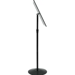 vidaXL Soporte de cartel pedestal Plateado a3 PVC y Acero Negro New