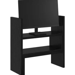 vidaXL Soporte de Escritorio para Monitor 40 x 17 x 41 cm Roble negro Outlet