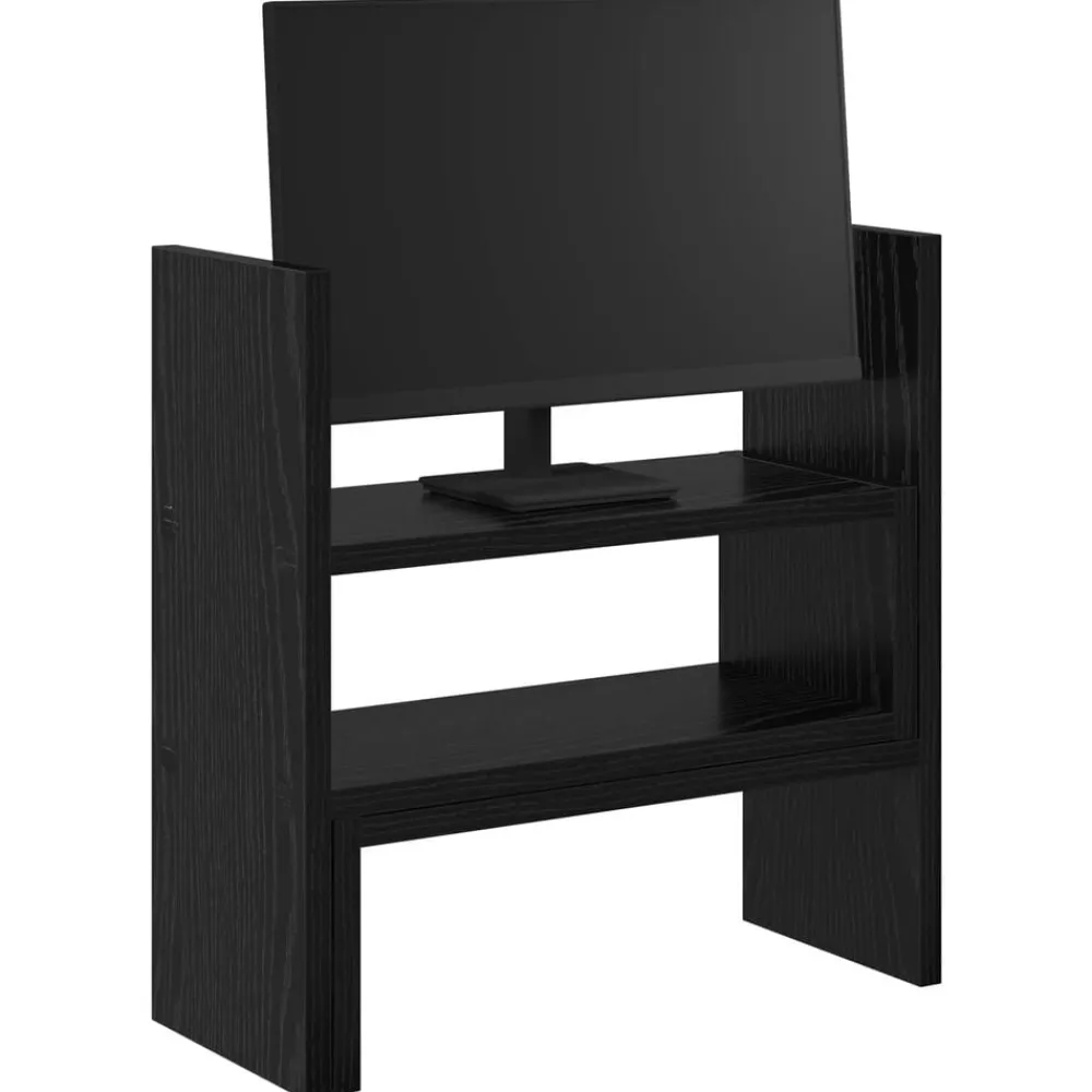 vidaXL Soporte de Escritorio para Monitor 40 x 17 x 41 cm Roble negro Outlet