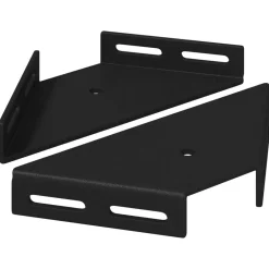 vidaXL Accesorios De Bricolaje-Soporte de Esquina 2 pcs Negro 138,5 x 50,5 x 16 mm Hierro
