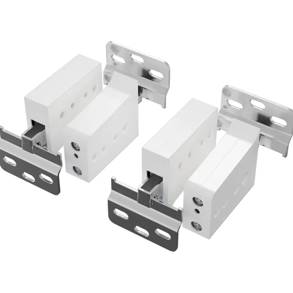 vidaXL Accesorios De Bricolaje-Soporte de gabinete colgante 2 pcs 70 x 48 x 19 mm