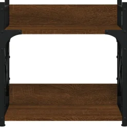 vidaXL Soporte de impresora 2 niveles marrón roble 40x20x40 cm Marr&oacute;n roble Outlet