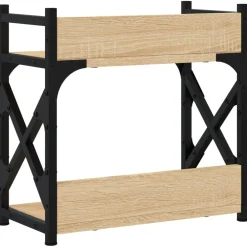 vidaXL Soporte de impresora 2 niveles 40x20x40 cm Roble Sonoma Discount