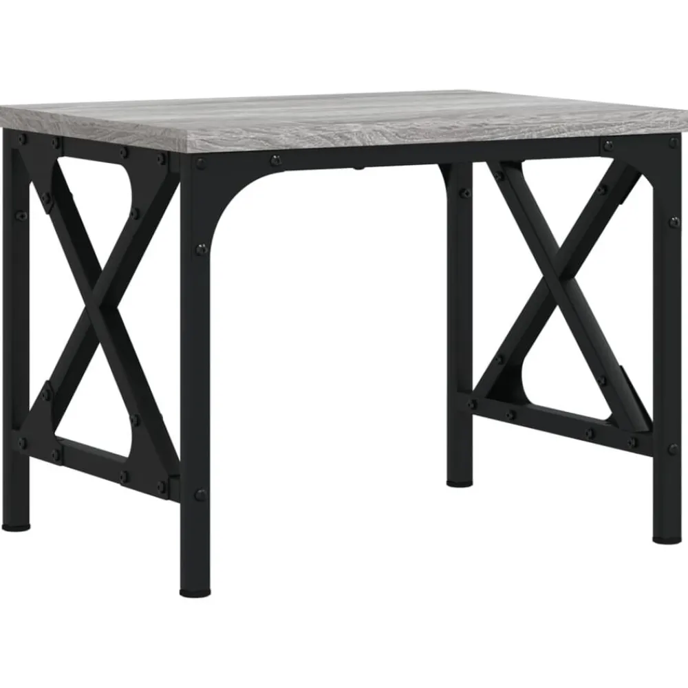 vidaXL Soporte de impresora madera ingeniería 40x30x31 cm Gris sonoma Outlet