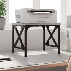 vidaXL Soporte de impresora madera ingeniería 40x30x31 cm Gris sonoma Outlet