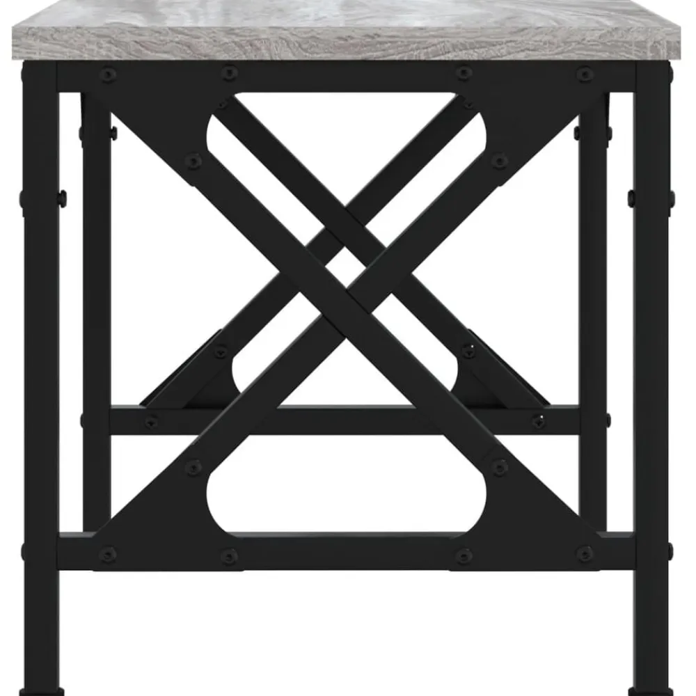 vidaXL Soporte de impresora madera ingeniería 40x30x31 cm Gris sonoma Outlet