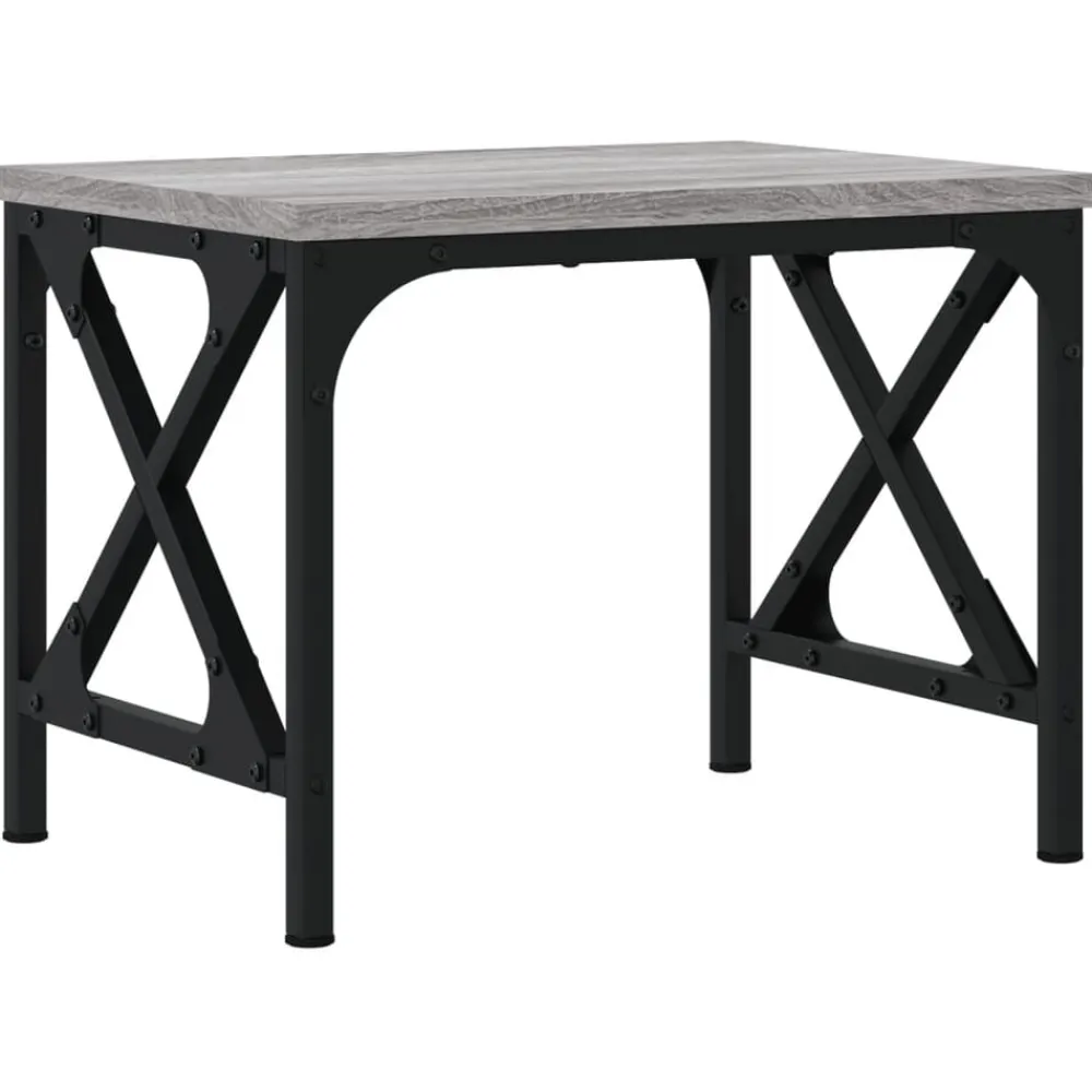 vidaXL Soporte de impresora madera ingeniería 40x30x31 cm Gris sonoma Outlet