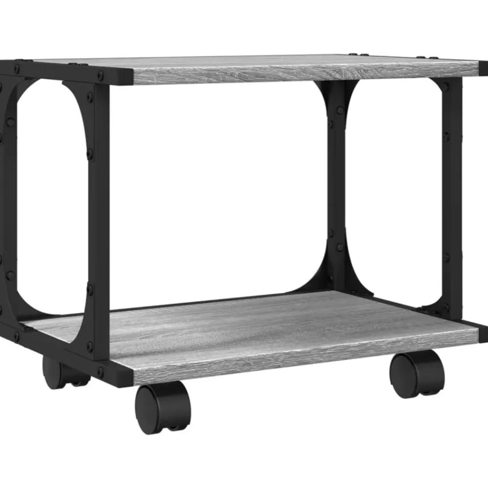 vidaXL Electrónica-Soporte de impresora 2 niveles 41x28x33,5 cm