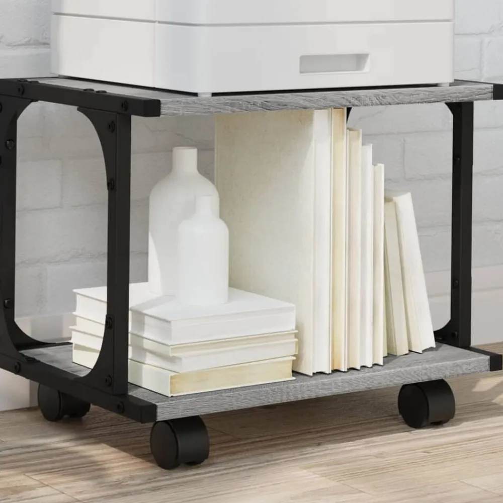 vidaXL Electrónica-Soporte de impresora 2 niveles 41x28x33,5 cm