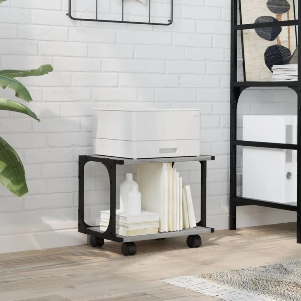 vidaXL Electrónica-Soporte de impresora 2 niveles 41x28x33,5 cm