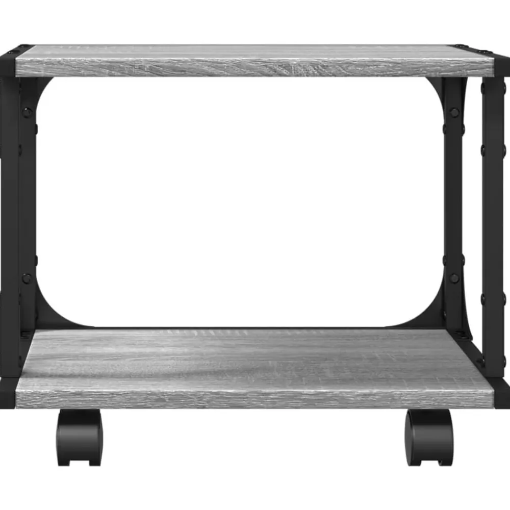 vidaXL Electrónica-Soporte de impresora 2 niveles 41x28x33,5 cm
