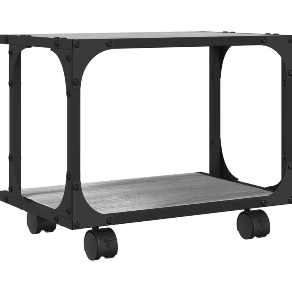 vidaXL Electrónica-Soporte de impresora 2 niveles 41x28x33,5 cm