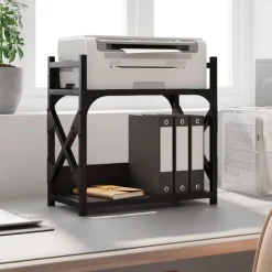 vidaXL Electrónica-Soporte de impresora 2 niveles 40x20x40 cm