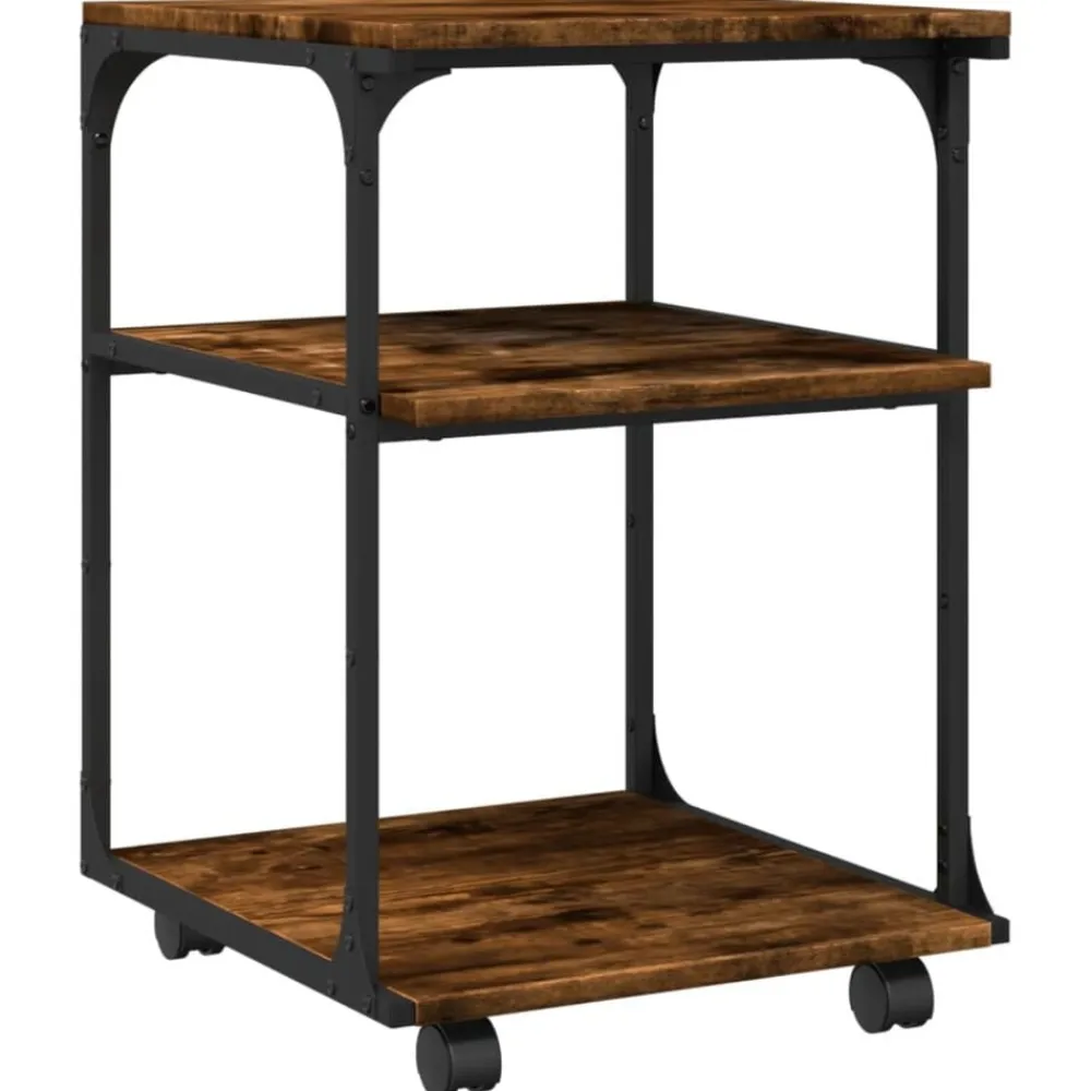 vidaXL Electrónica-Soporte de impresora 3 niveles 43x48x64 cm