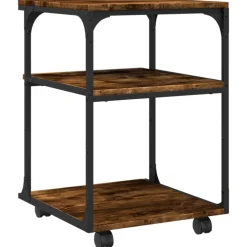vidaXL Electrónica-Soporte de impresora 3 niveles 43x48x64 cm