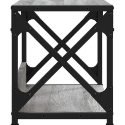 vidaXL Soporte de impresora 2 niveles 44x26x31,5 cm Gris sonoma Hot