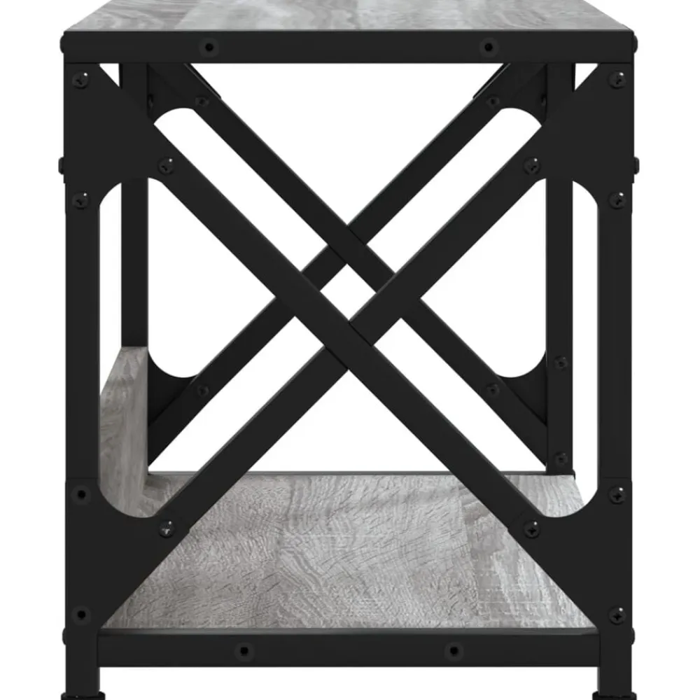 vidaXL Soporte de impresora 2 niveles 44x26x31,5 cm Gris sonoma Hot